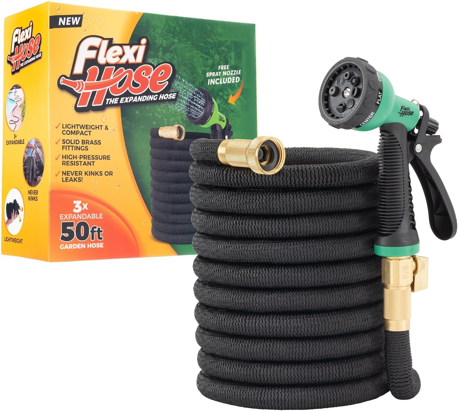 Flexi Hose Expandable Garden Hose (50FT)